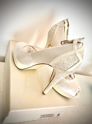 Zapatos de Novia/Fiesta Tacón Blanco