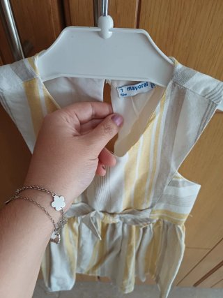 Vestido niña Mayoral 7 años rayas
