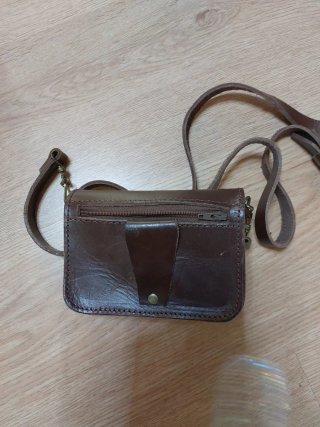 Bolso bandolera de cuero