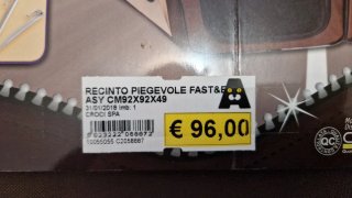 Recinto per animali pieghevole