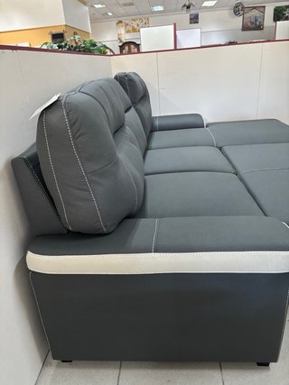 Sofá Cama Chesslog Gris y Blanco