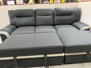 Sofá Cama Chesslog Gris y Blanco