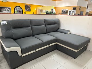 Sofá Cama Chesslog Gris y Blanco