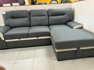Sofá Cama Chesslog Gris y Blanco