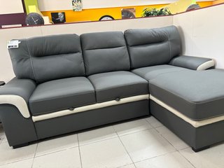 Sofá Cama Chesslog Gris y Blanco