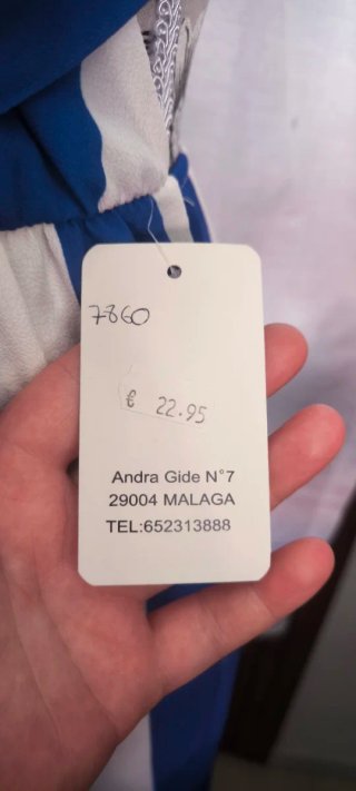 Mono largo verano rayas azul y blanco