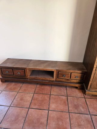 Set de 5 muebles de salón - Madera maciza de teca