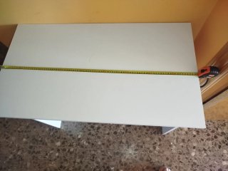 Mesa auxiliar/escritorio blanco 90x50