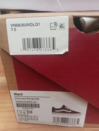 Vans Zapatillas Canvas Burdeos Talla 38