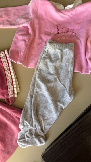 Conjunto niña rosa recién  nacida lote