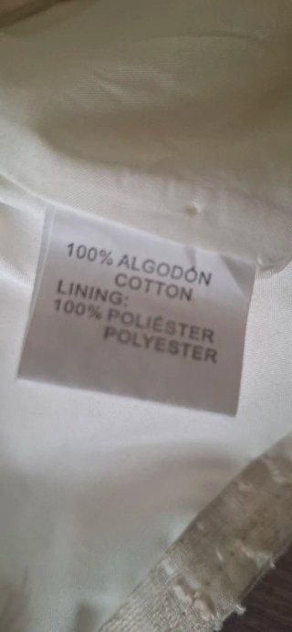 Chaleco crema algodón 100%