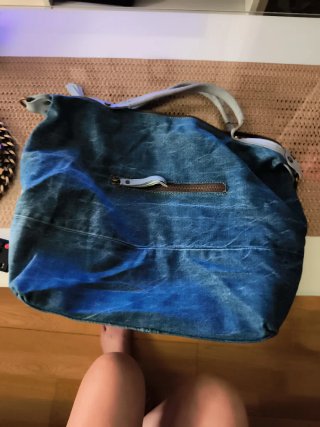 Bolso Levis customizado ante celeste