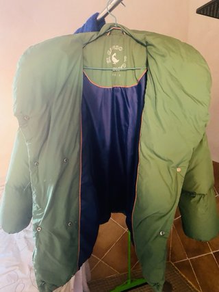 Chaqueta, plumas marca “ El Ganso “, verde oliva