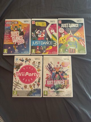 Pack 5 Juegos Wii: Just Dance y Wii Party