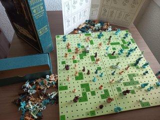 Juego estrategia de mesa Feudal antiguo (1967)
