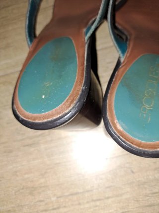 Sandalias Aerosoles Tacón 4.5cm Marrón/Verde Azula