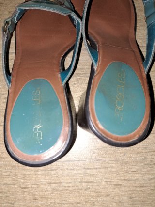 Sandalias Aerosoles Tacón 4.5cm Marrón/Verde Azula