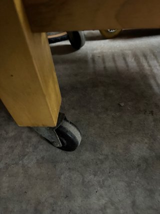 Mesa auxiliar cocina acero y madera