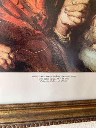 Reproducción Cuadro Fiadeiras Bergantiños Galicia