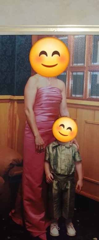 Vestido de fiesta rosa