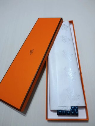 Corbata Hermes Flamencos Azul Marino
