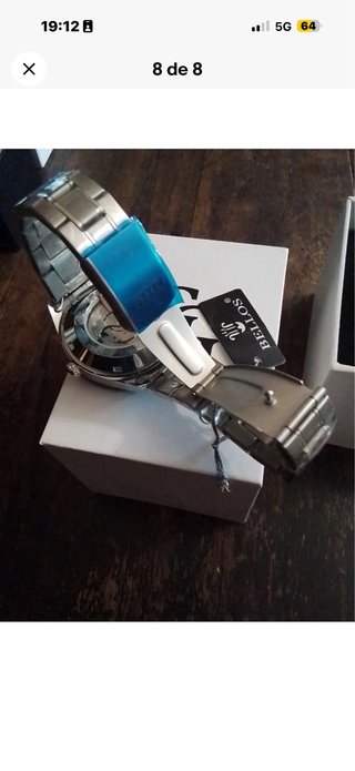 Reloj Bellos Automático Negro Dorado