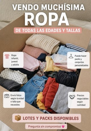 Lote Ropa Variada Todas Edades SOLO MUJER Y NIÑA