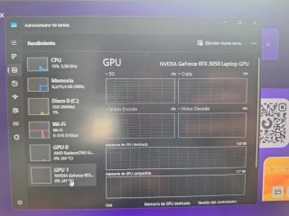 Portátil Asus Vivobook(Ryzen 7, Rtx3050, 16GB ram)