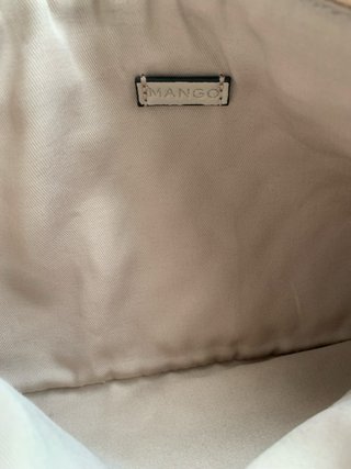 Bolso Mango Beige Acolchado Cadena