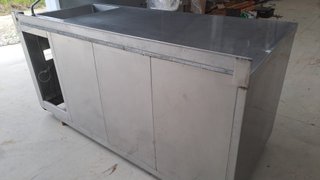 Mesa Fría Inox Industrial con Fregadero
