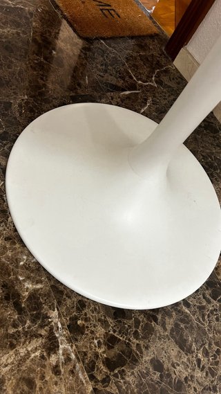 Mesa redonda blanca IKEA DOCKSTA 103 cm