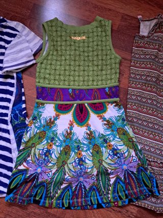Lote 3 vestidos niña 7/8 años