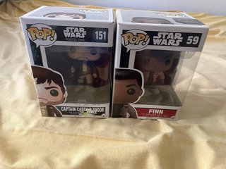 2 Funko Pop Star Wars: Finn y Cassian Andor