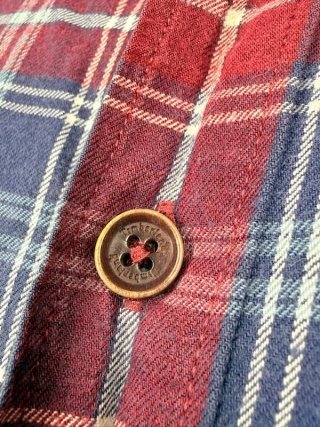 Camicia Timberland Uomo Taglia S Quadri Rosso Blu