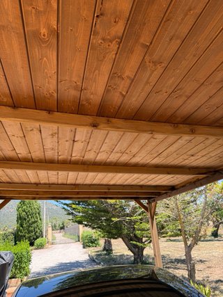 Cubierta de madera 3x5m (1 año)