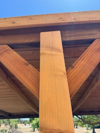Cubierta de madera 3x5m (1 año)