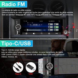Radio Coche Junsun 1 DIN Universal 6.36