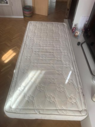 Somier madera + colchón 90x190