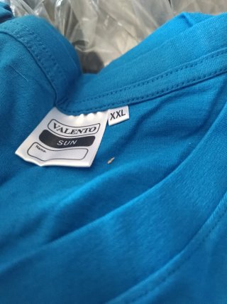 Camiseta Algodón Azul XL
