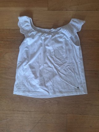Top Blanco Broderie Brownie