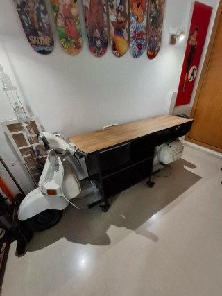 Mesa Bar Vespa con Luz 240x49x88cm