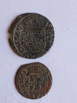 Lote 8 monedas antiguas españolas