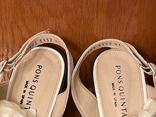 Sandalias Pons Quintana Blancas Talla 41