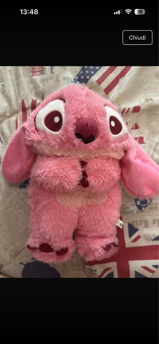 Peluche stitch (angel) che respira