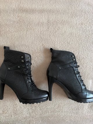 Botines Calvin Klein Mujer Negros