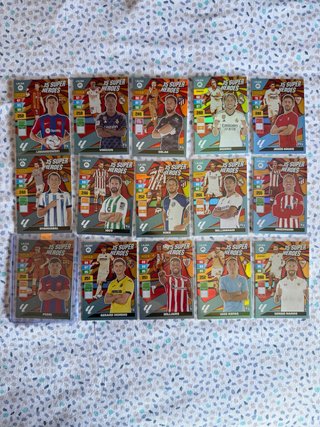 Lote 15 cromos Adrenalyn XL La Liga Super Heroes