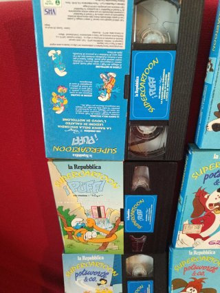9 VHS Supercartoon La Repubblica