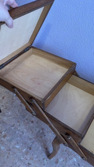 Costurero Francés Vintage Madera