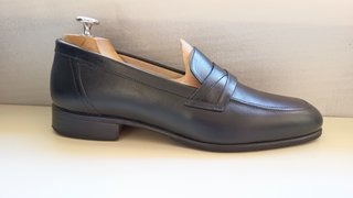 Mocassini Androzzi Pelle Blu N.41
