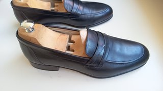 Mocassini Androzzi Pelle Blu N.41